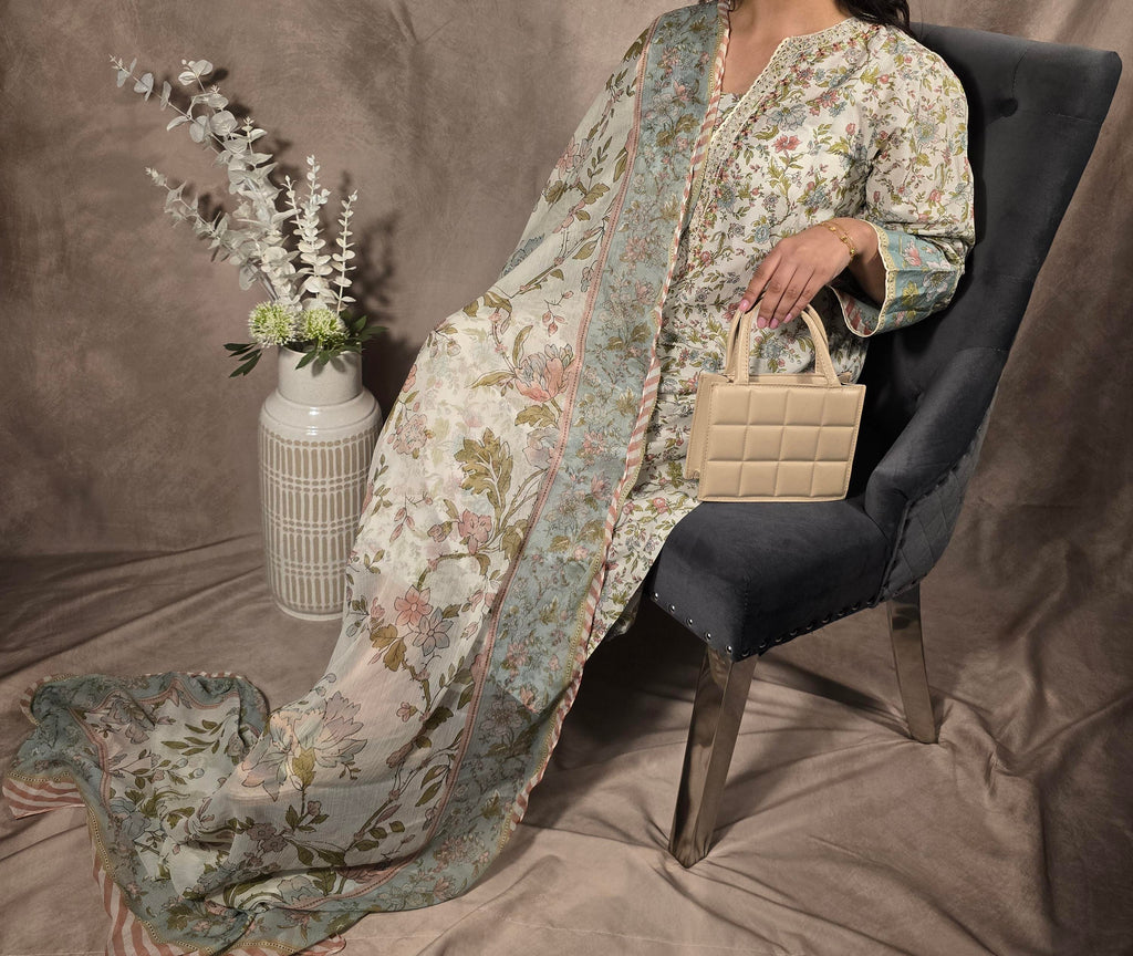 Meadow Bloom Print 3-Piece Suit