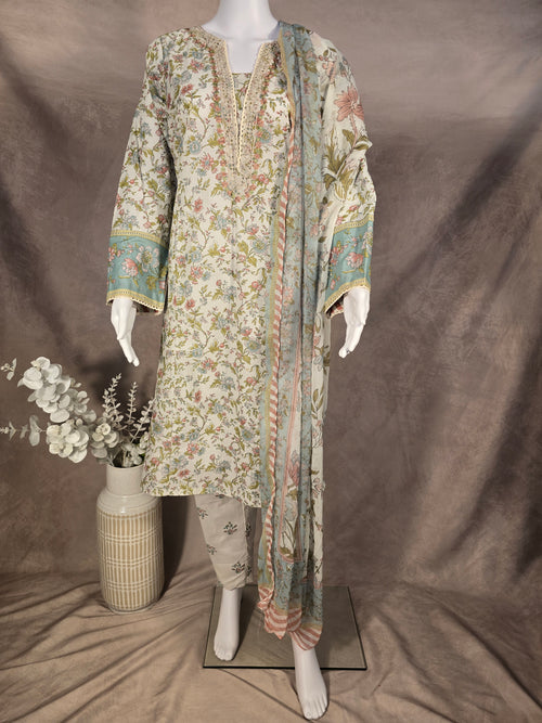 Meadow Bloom Print 3-Piece Suit